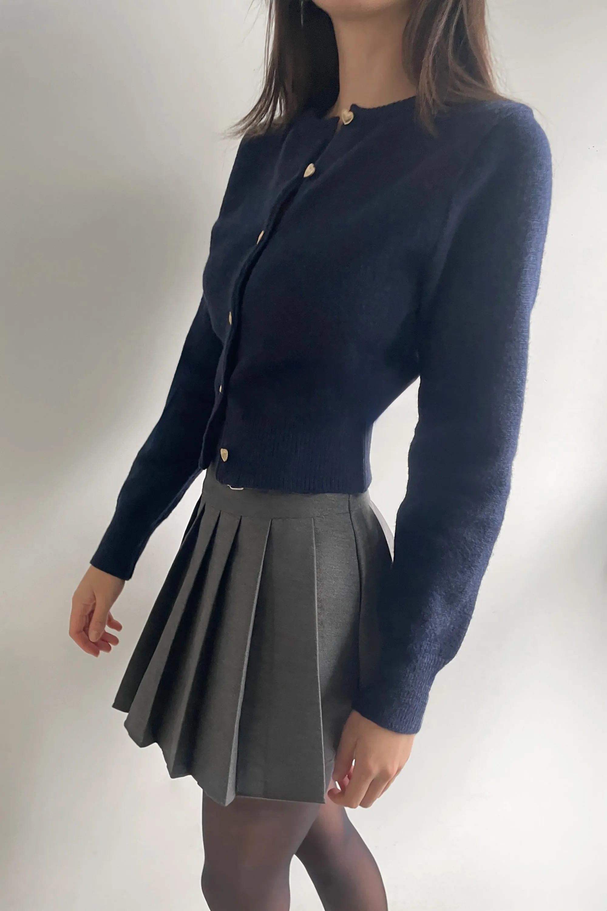 CARDIGAN WITH HEART BUTTONS