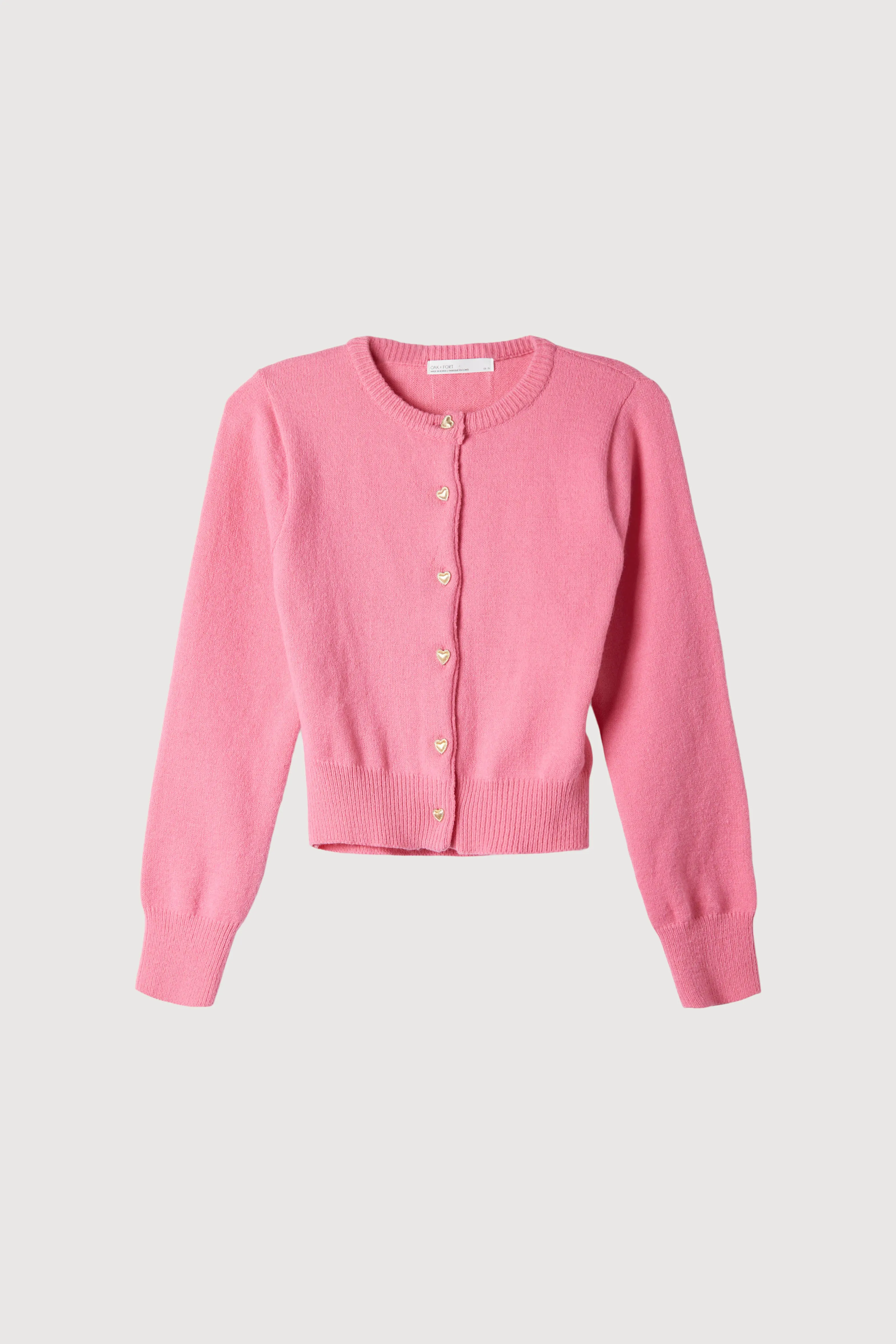 CARDIGAN WITH HEART BUTTONS