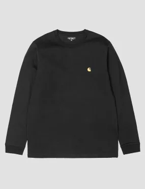 Carhartt Chase Long Sleeve T-Shirt - Black