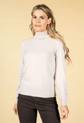 Cashmere Touch Turtleneck Knit In Latte