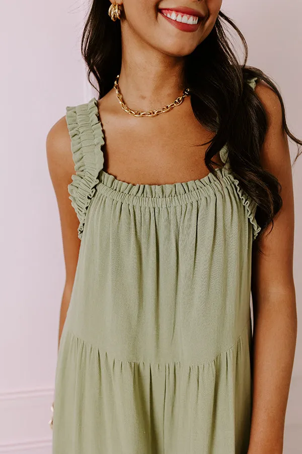 Charm And Charisma Linen-Blend Jumpsuit