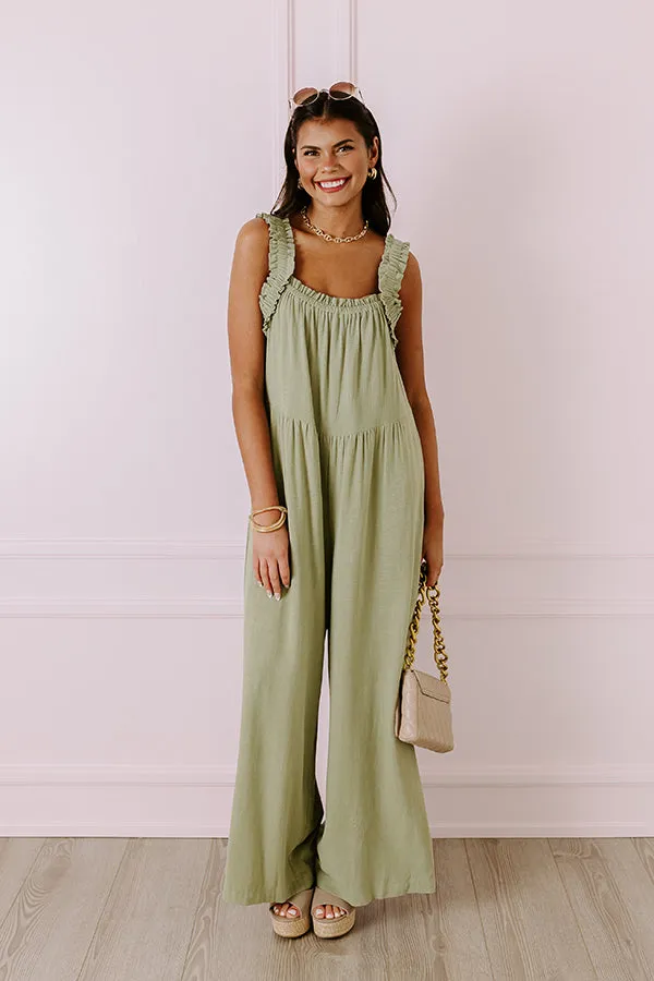 Charm And Charisma Linen-Blend Jumpsuit