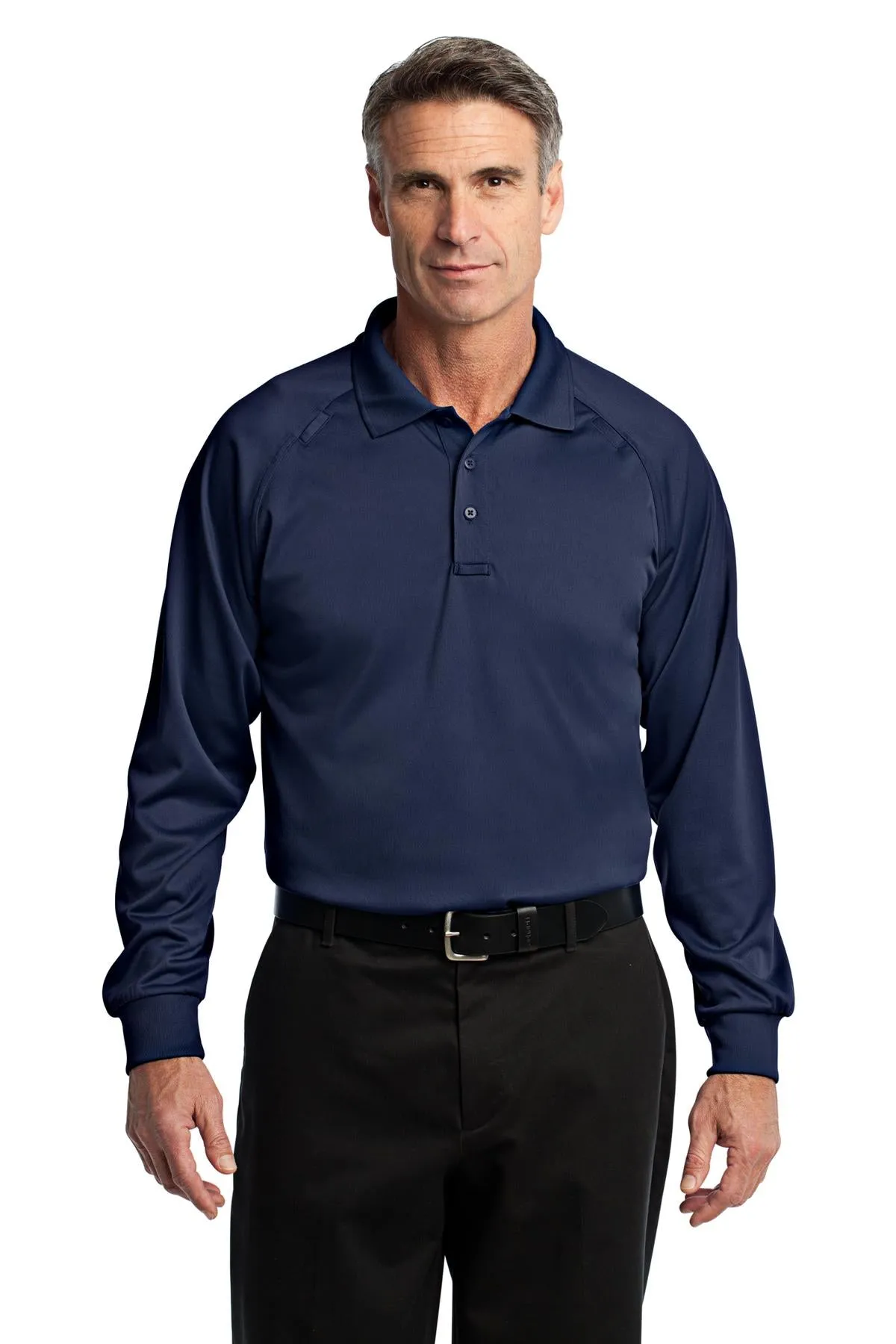 CornerStone Men's Select Long Sleeve Snag-Proof Tactical Polo. CS410LS