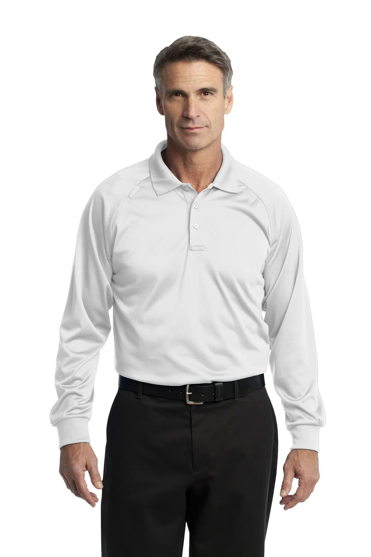 CornerStone Men's Select Long Sleeve Snag-Proof Tactical Polo. CS410LS