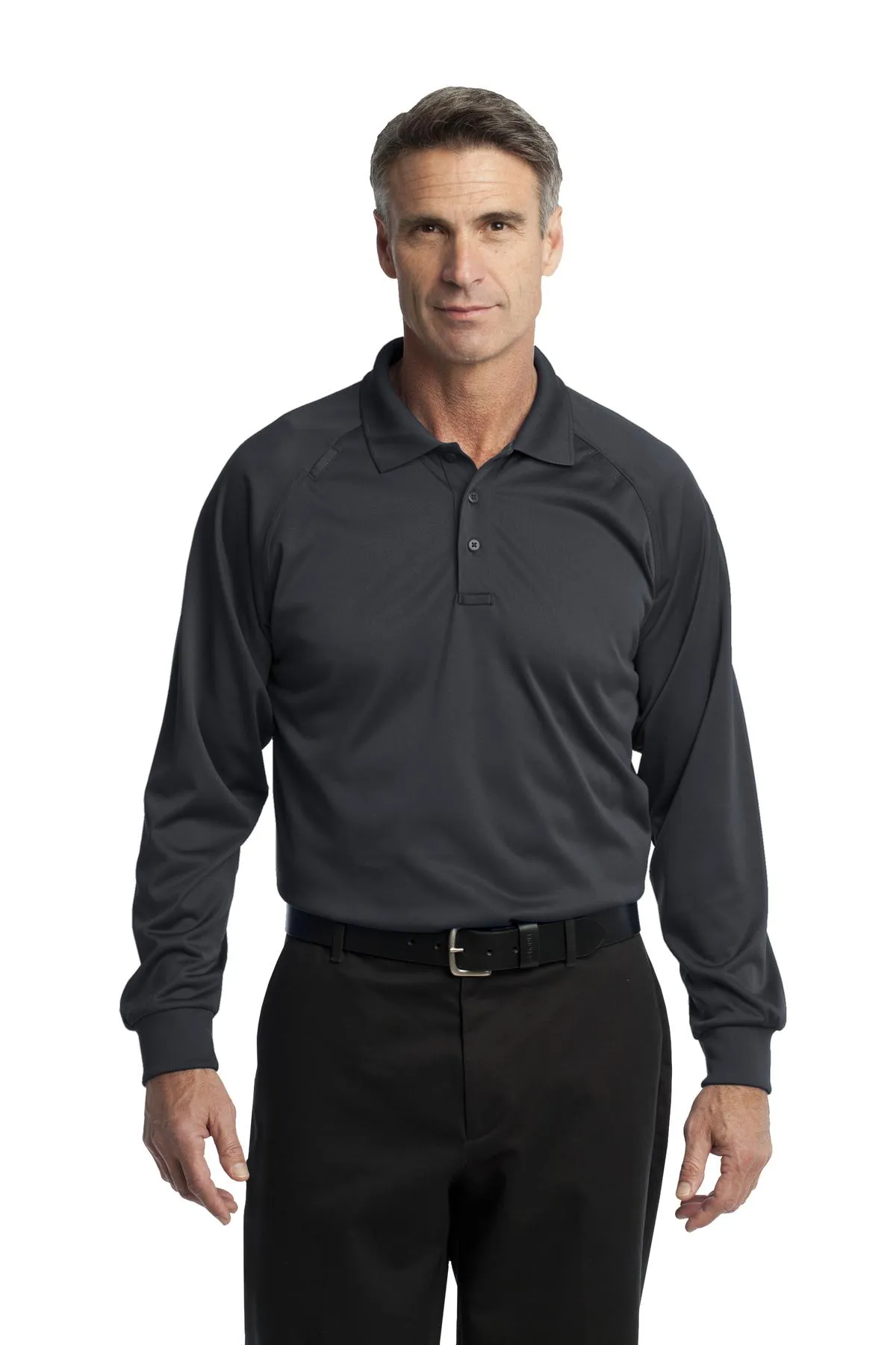 CornerStone Men's Select Long Sleeve Snag-Proof Tactical Polo. CS410LS