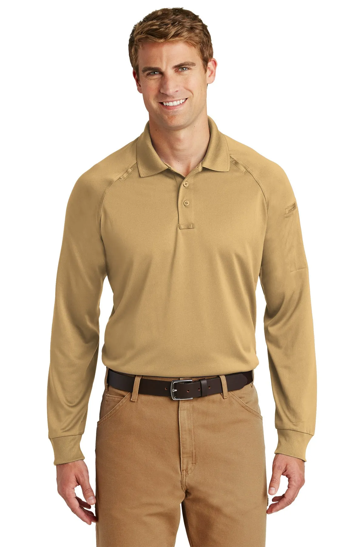 CornerStone Men's Select Long Sleeve Snag-Proof Tactical Polo. CS410LS