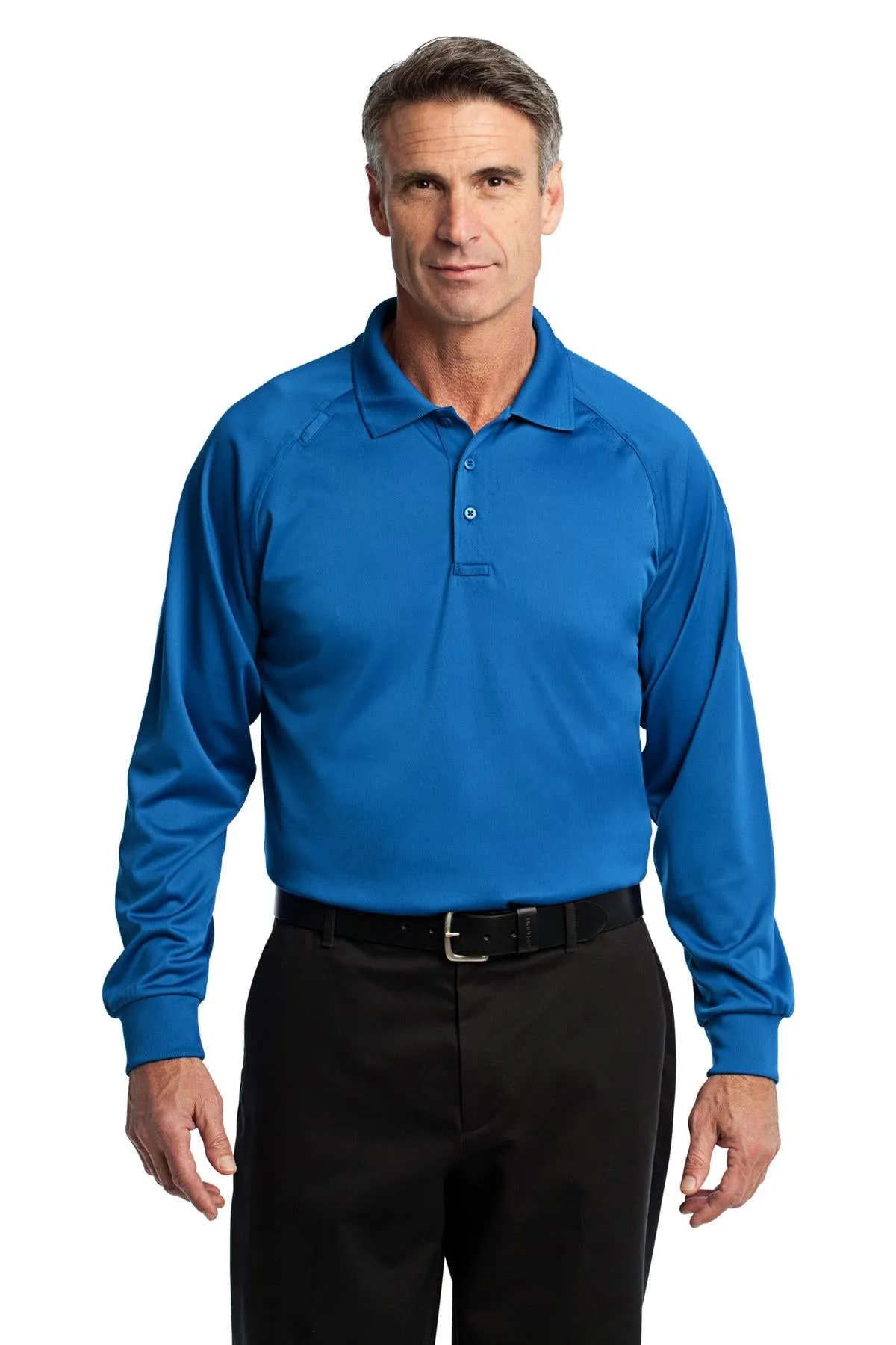 CornerStone Men's Select Long Sleeve Snag-Proof Tactical Polo. CS410LS