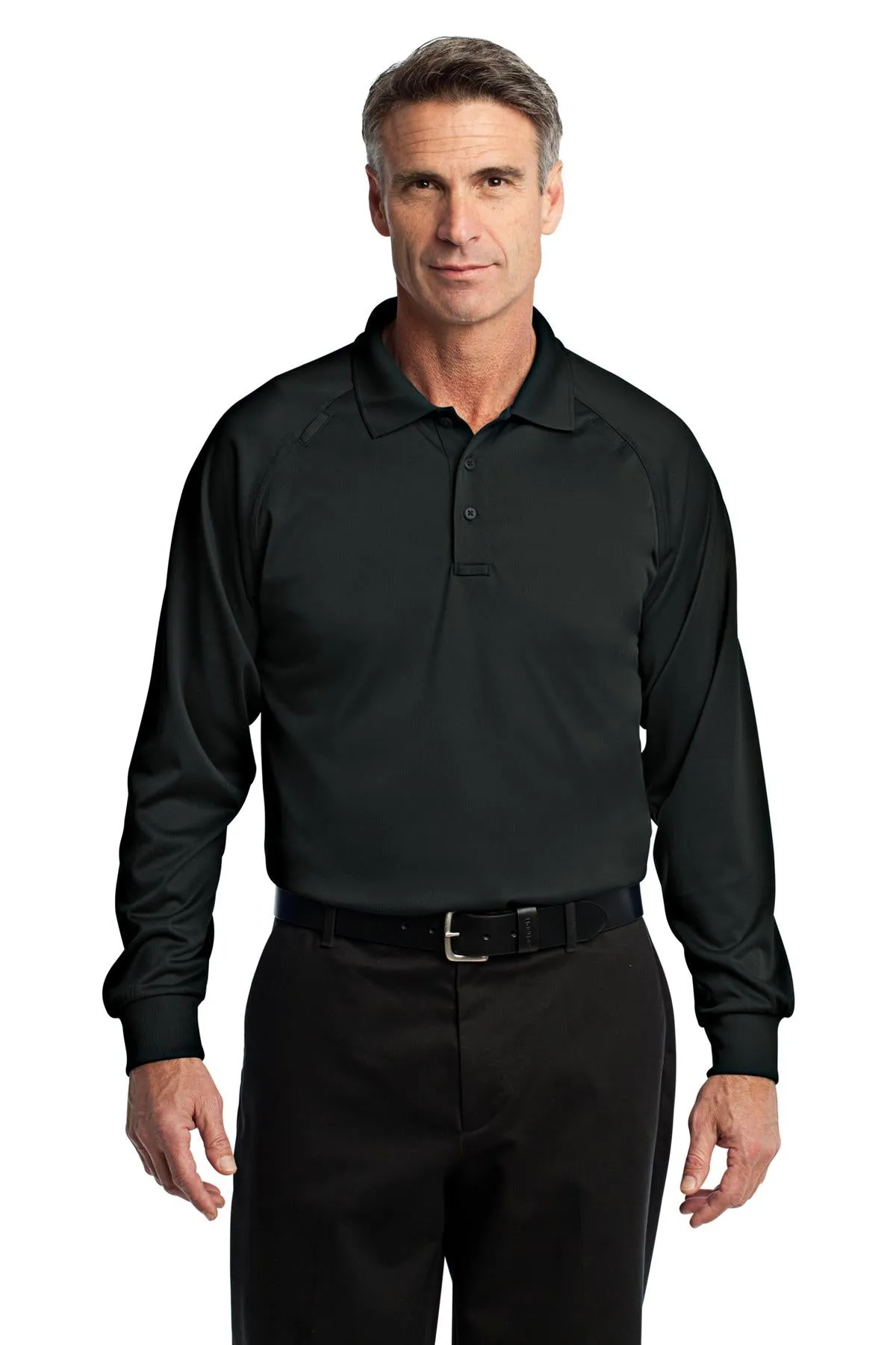 CornerStone Men's Select Long Sleeve Snag-Proof Tactical Polo. CS410LS