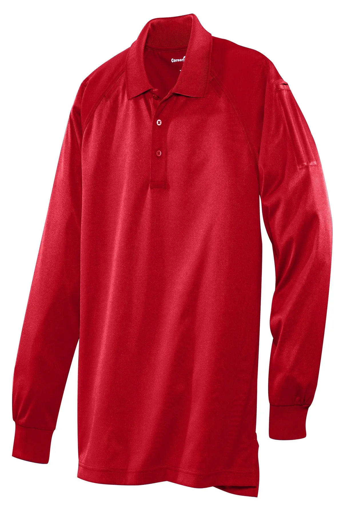 CornerStone Men's Select Long Sleeve Snag-Proof Tactical Polo. CS410LS