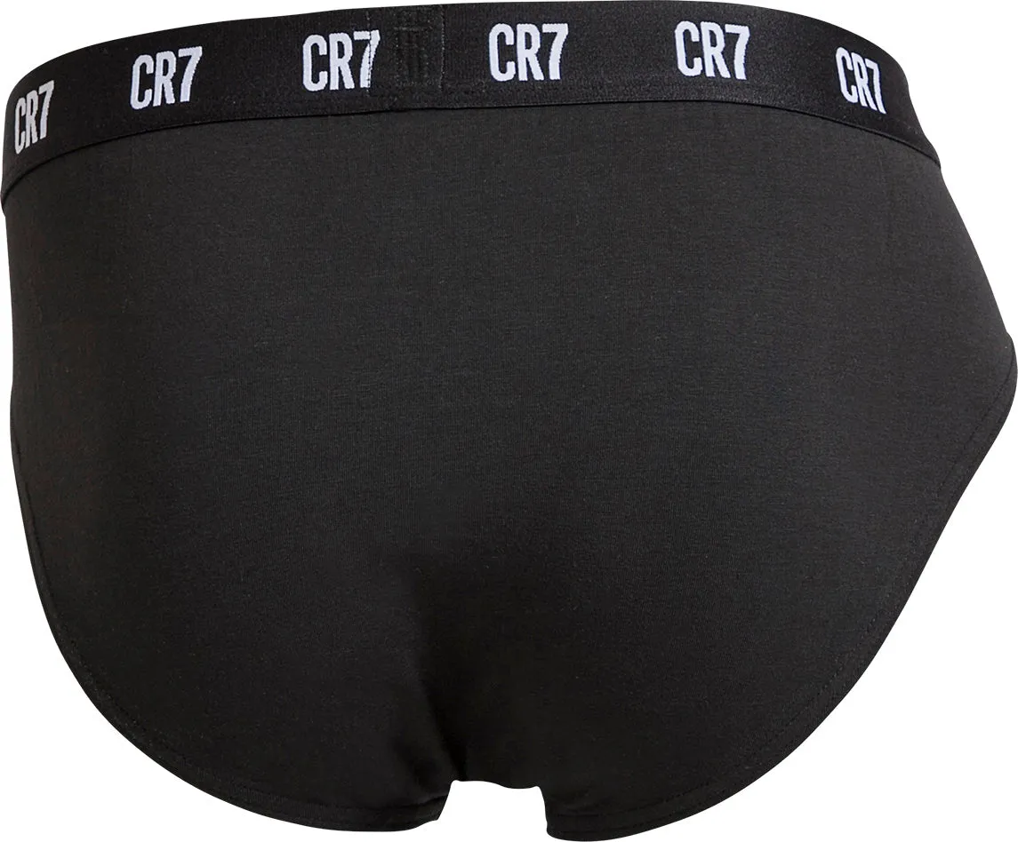 CR7 Men's Basics 3 Pack Cotton Blend Briefs, Multicolor Basics