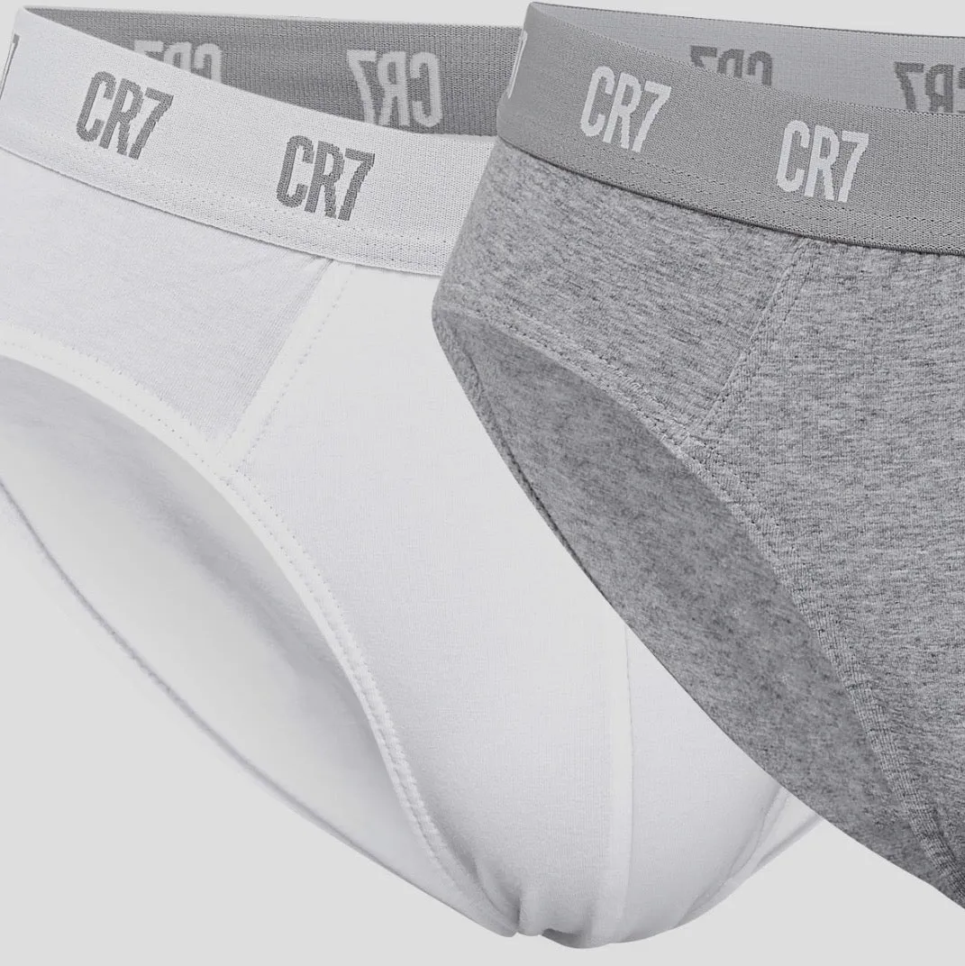 CR7 Men's Basics 3 Pack Cotton Blend Briefs, Multicolor Basics