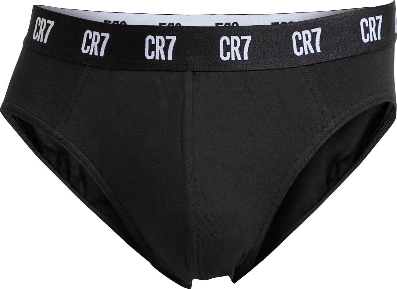 CR7 Men's Basics 3 Pack Cotton Blend Briefs, Multicolor Basics