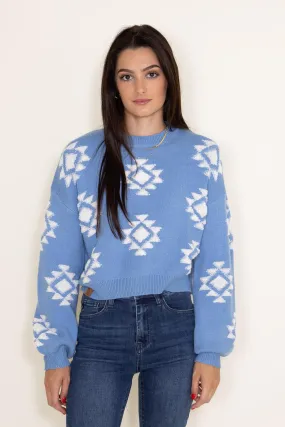 Crop Sweater Geo