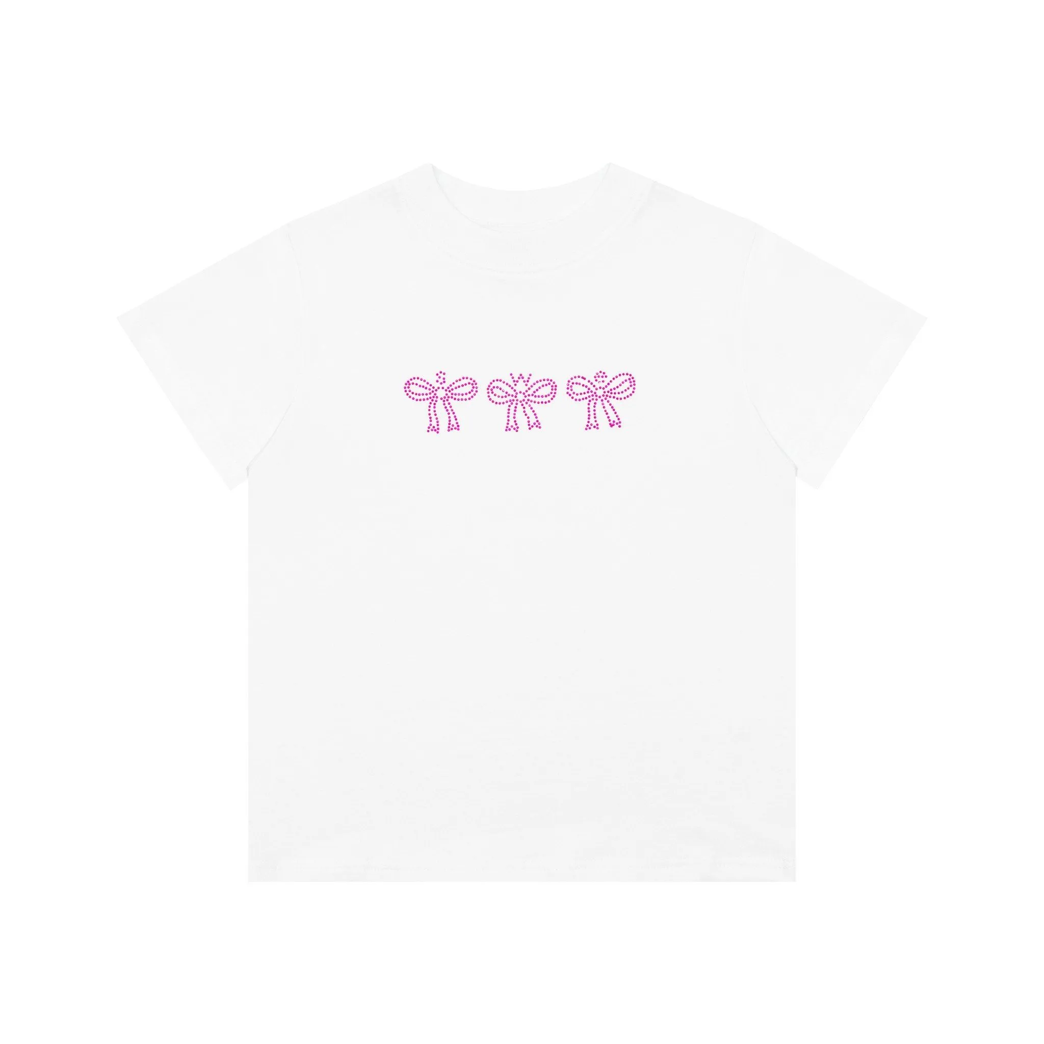 CRYSTAL BABY TEE - WHITE