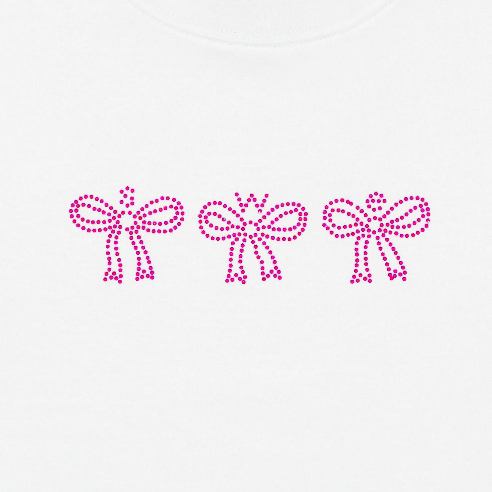 CRYSTAL BABY TEE - WHITE
