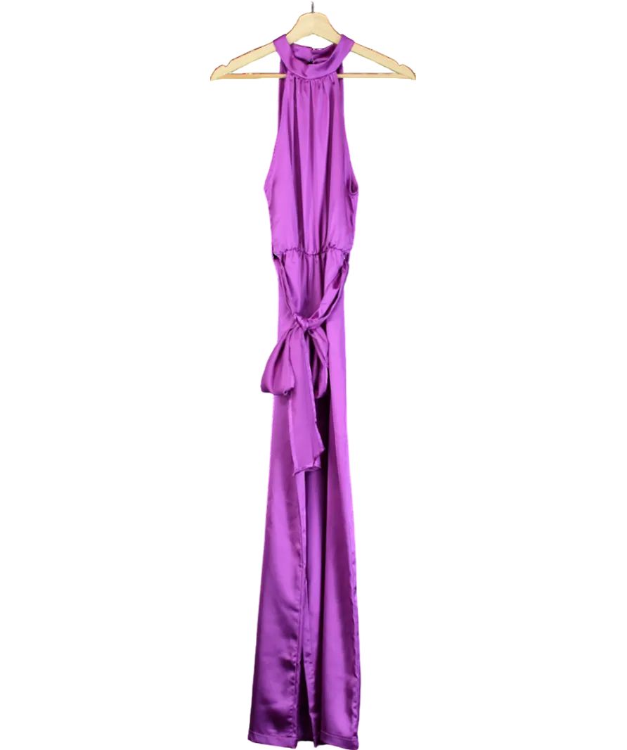 Dancing Leopard Jovina Halterneck Jumpsuit In Vibrant Purple UK 6