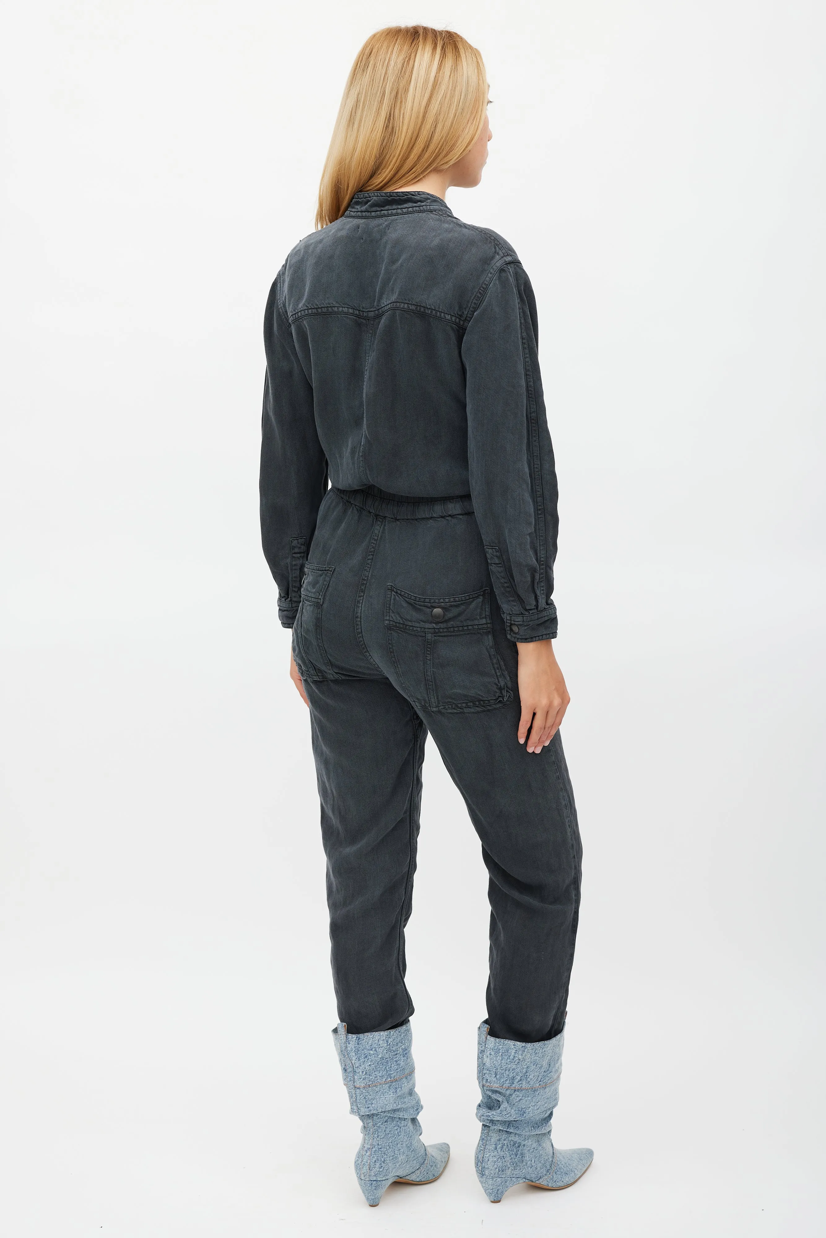 Dark Grey Utility Jumpsuit