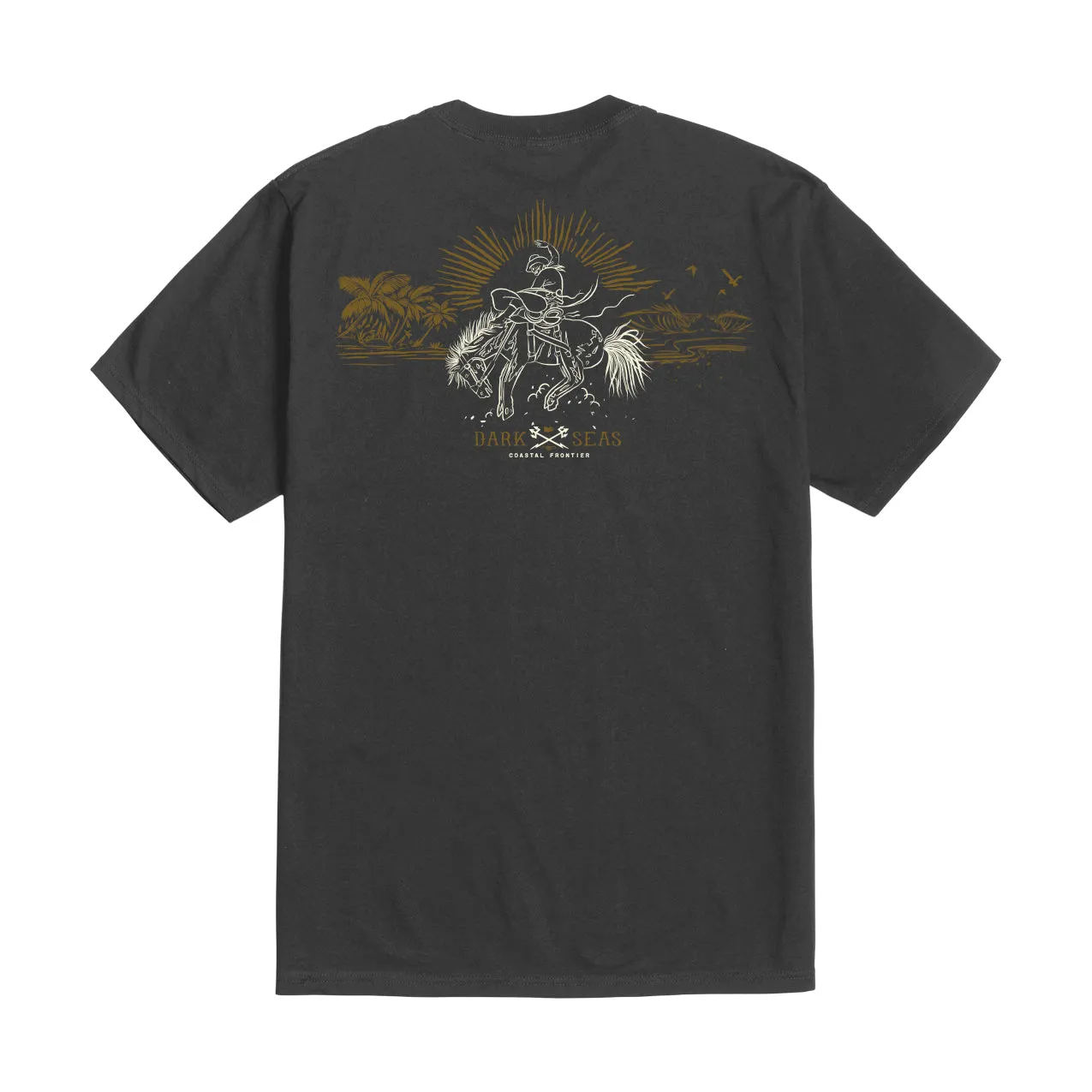 Dark Seas Men's Reinforced Pigment T-Shirt Dusty Black T-Shirts