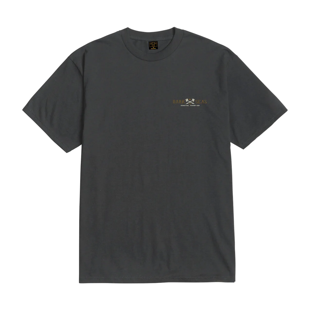 Dark Seas Men's Reinforced Pigment T-Shirt Dusty Black T-Shirts