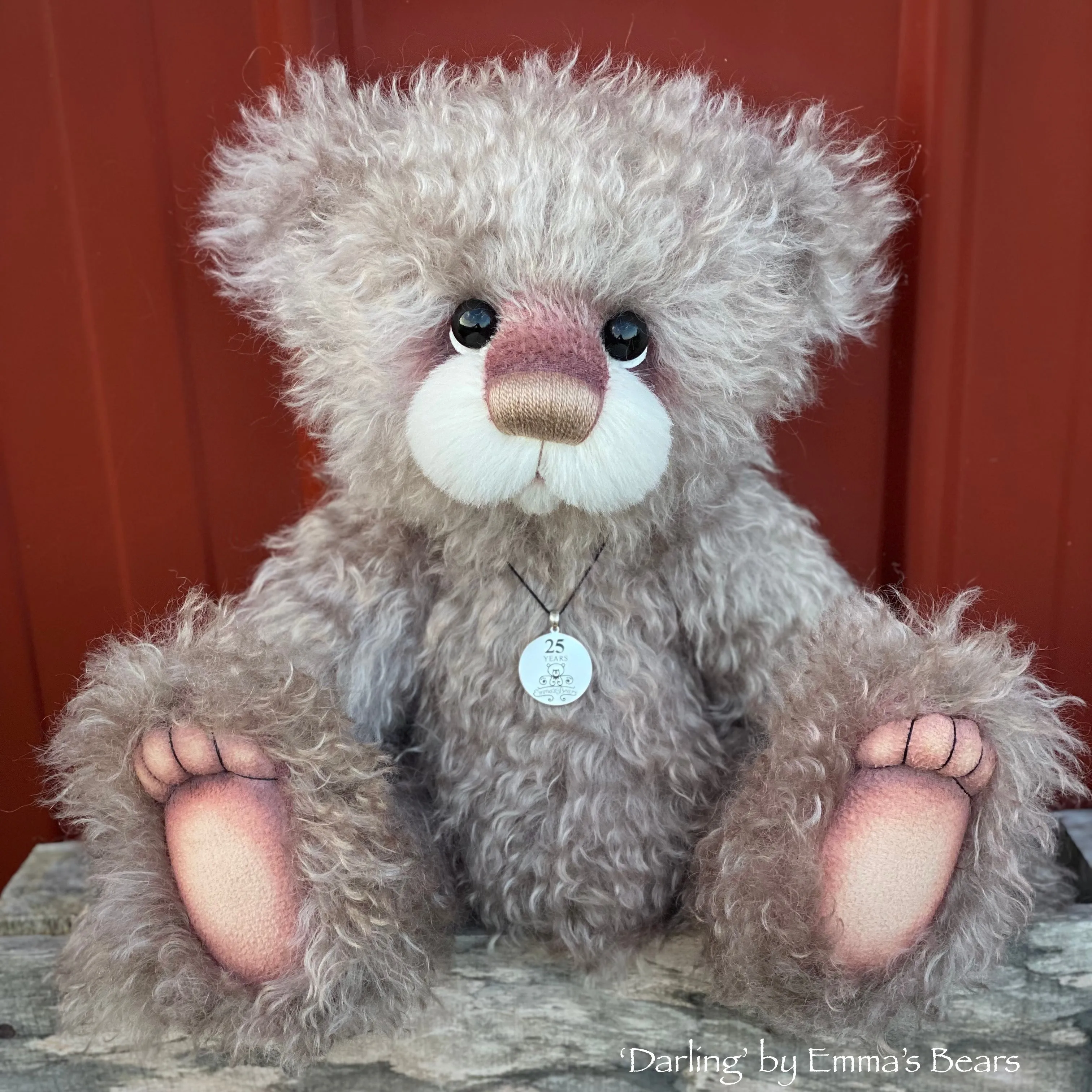 Darling - 16" SPECIAL 25th Anniversary Collection Hand-dyed mohair Artist Bear by Emmas Bears - OOAK