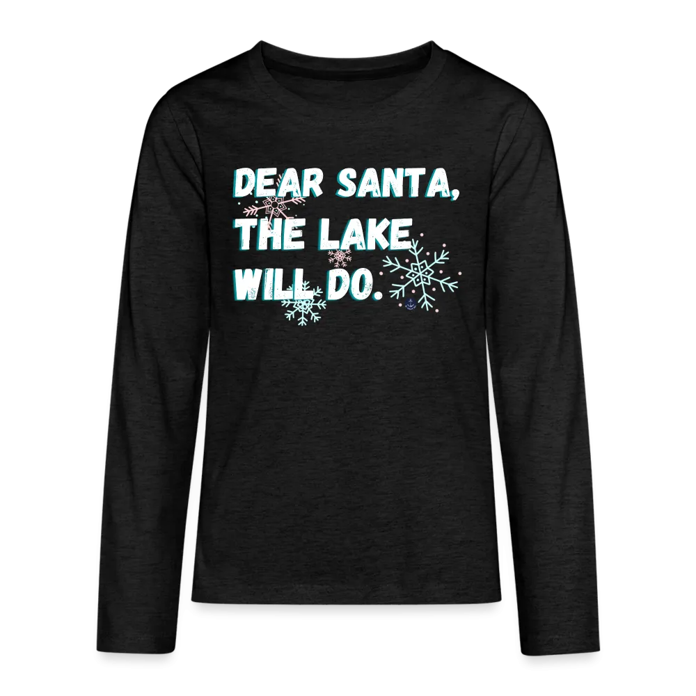 Dear Santa Kids' Christmas Long Sleeve Lake Tee
