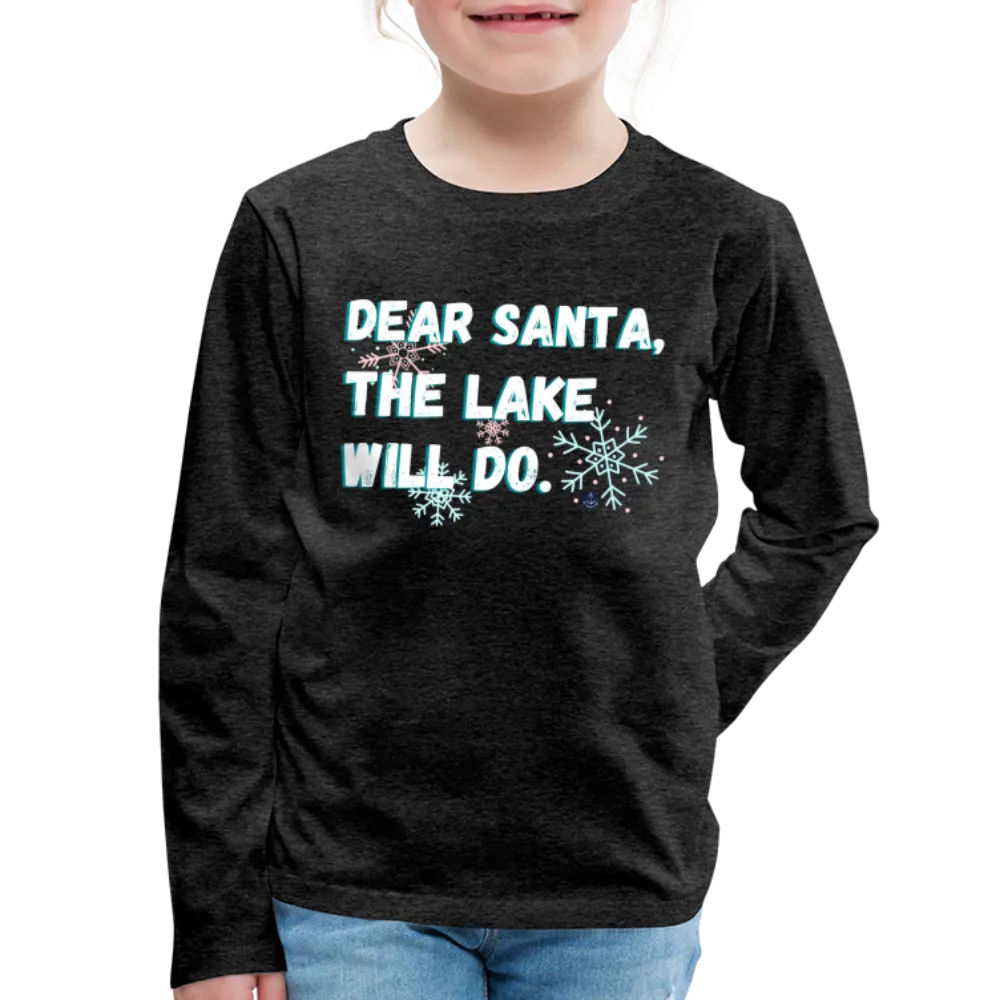 Dear Santa Kids' Christmas Long Sleeve Lake Tee