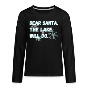 Dear Santa Kids' Christmas Long Sleeve Lake Tee