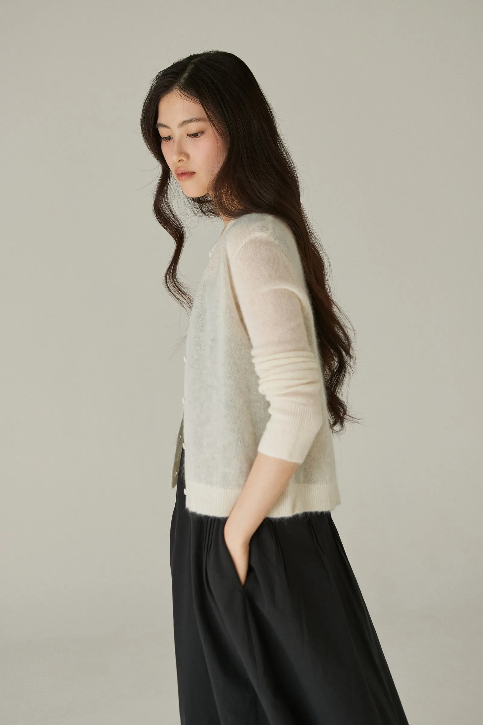 Deli Cardigan -- Fuzzy Knit