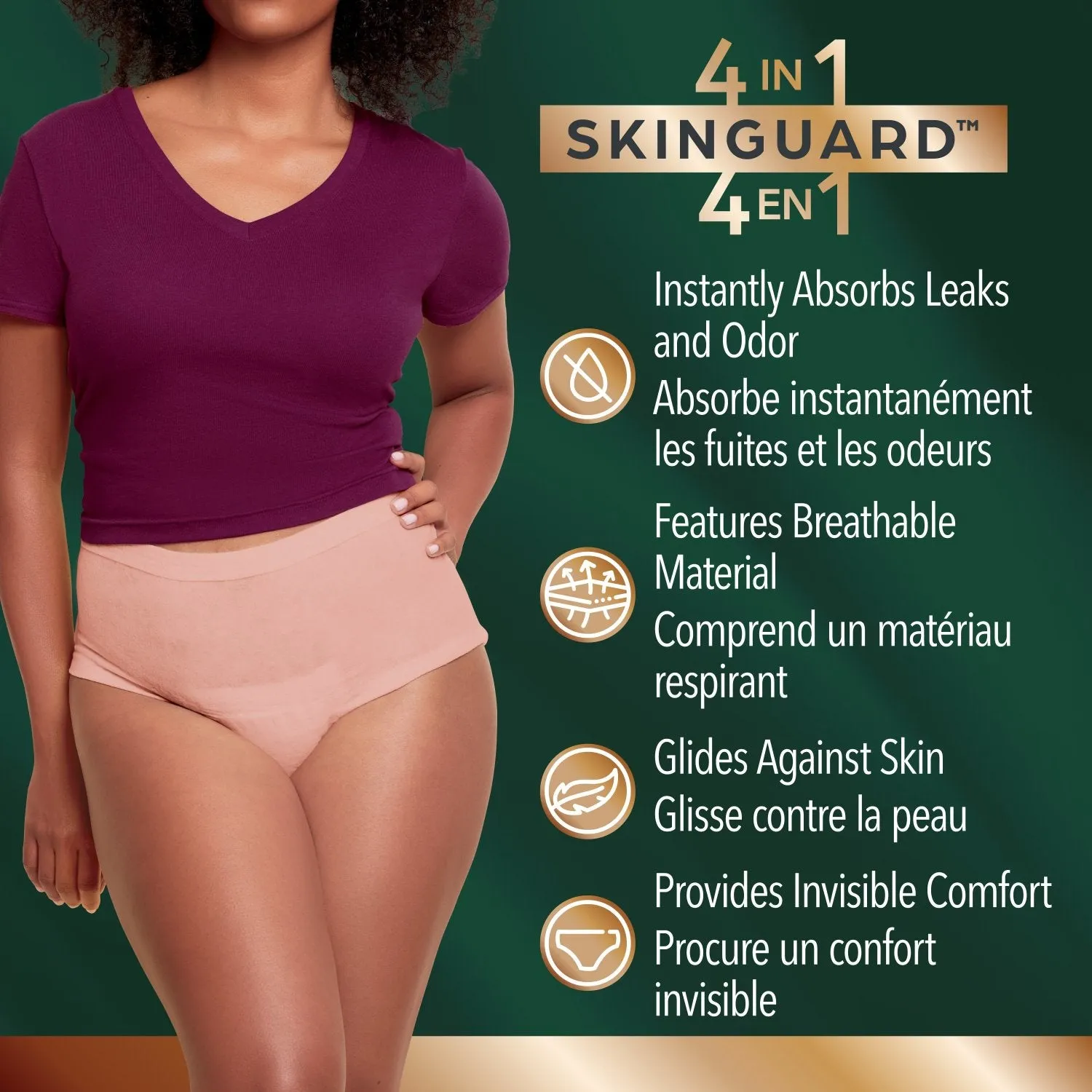 Depend Silhouette Incontinence Underwear for Women, Maximum Absorbency, Pink, X-Large