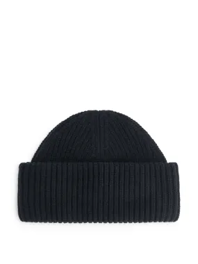 Double-fold wool beanie