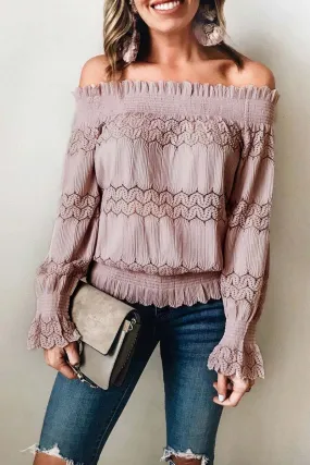 Dunnmall Fashion Solid Color Flounce Design Top