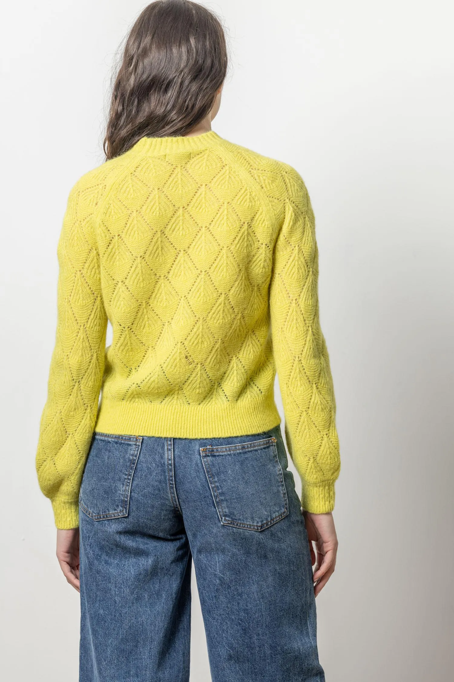 Easy Pointelle Crewneck Sweater