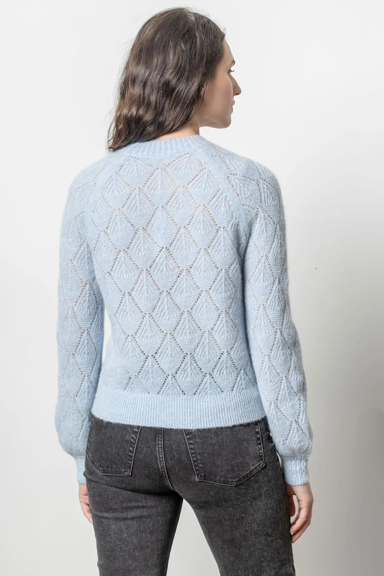 Easy Pointelle Crewneck Sweater