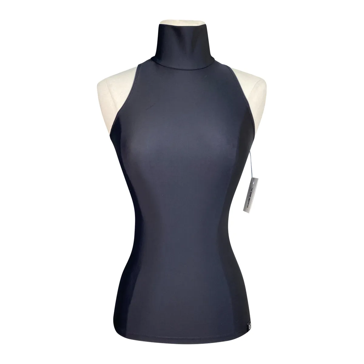 Elcee Equestrian Sleeveless Turtleneck in Black - Women's XS