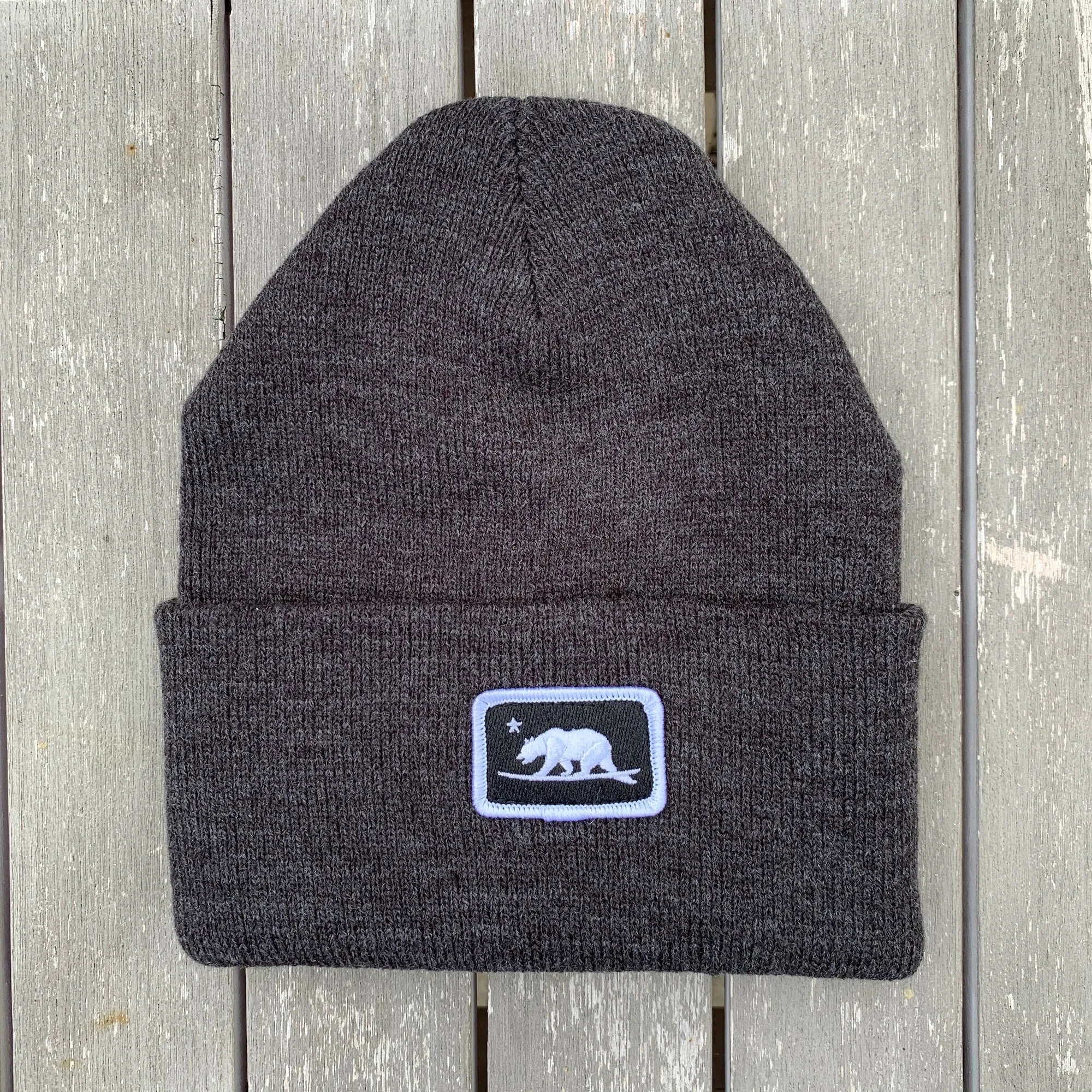 Embroidered Surfbear® Patch Beanies