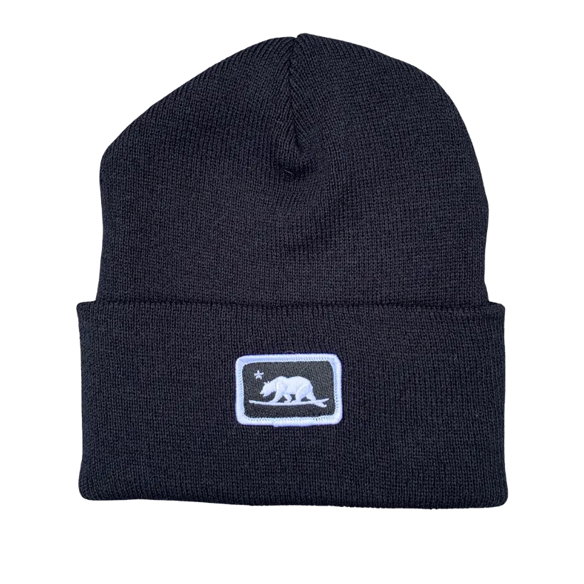 Embroidered Surfbear® Patch Beanies