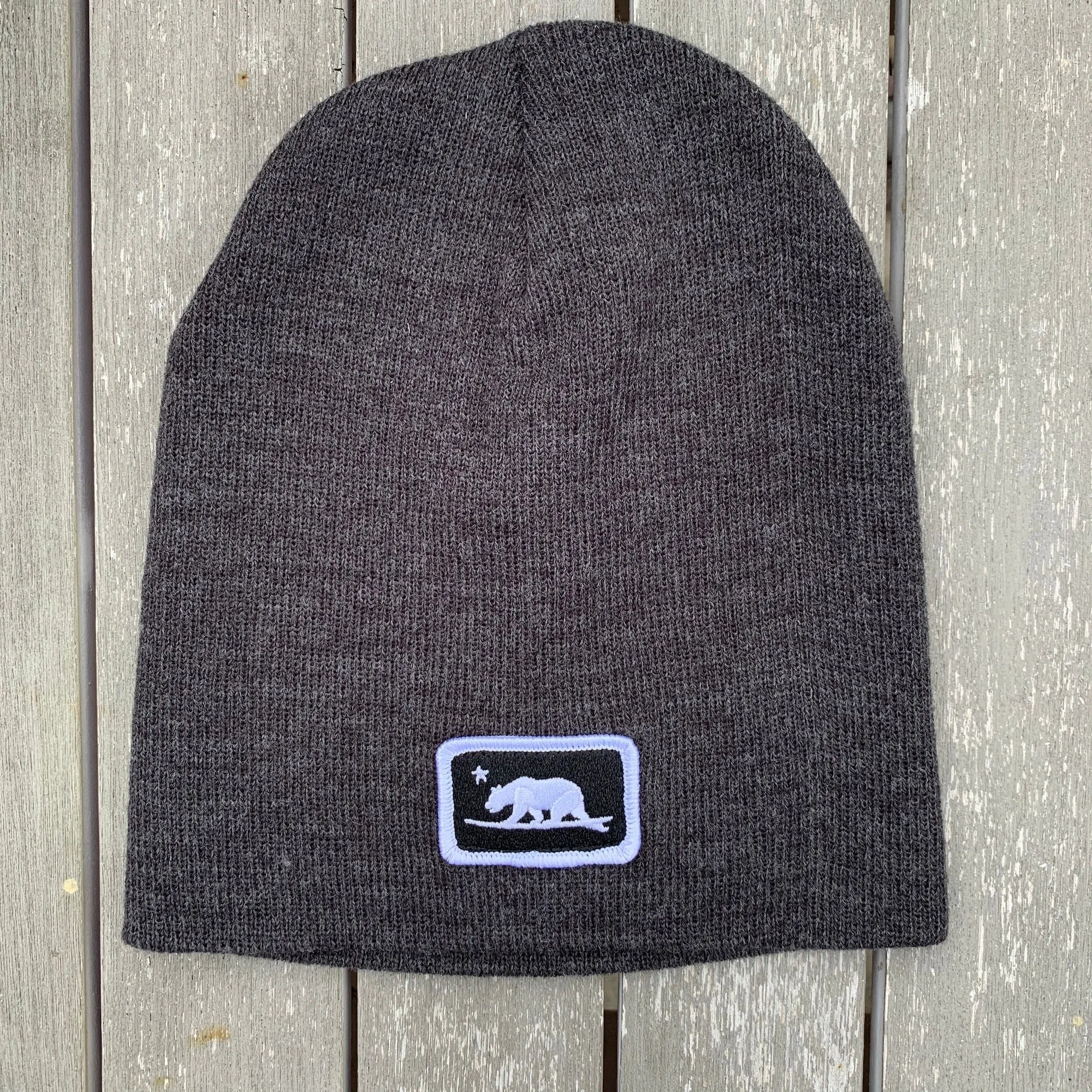 Embroidered Surfbear® Patch Beanies