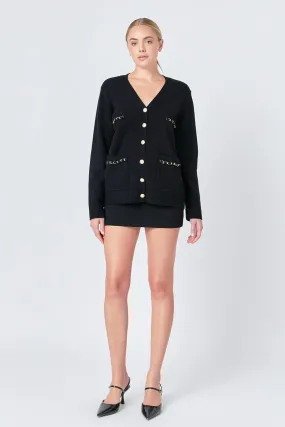 Endless Rose - Chain Oversized Cardigan