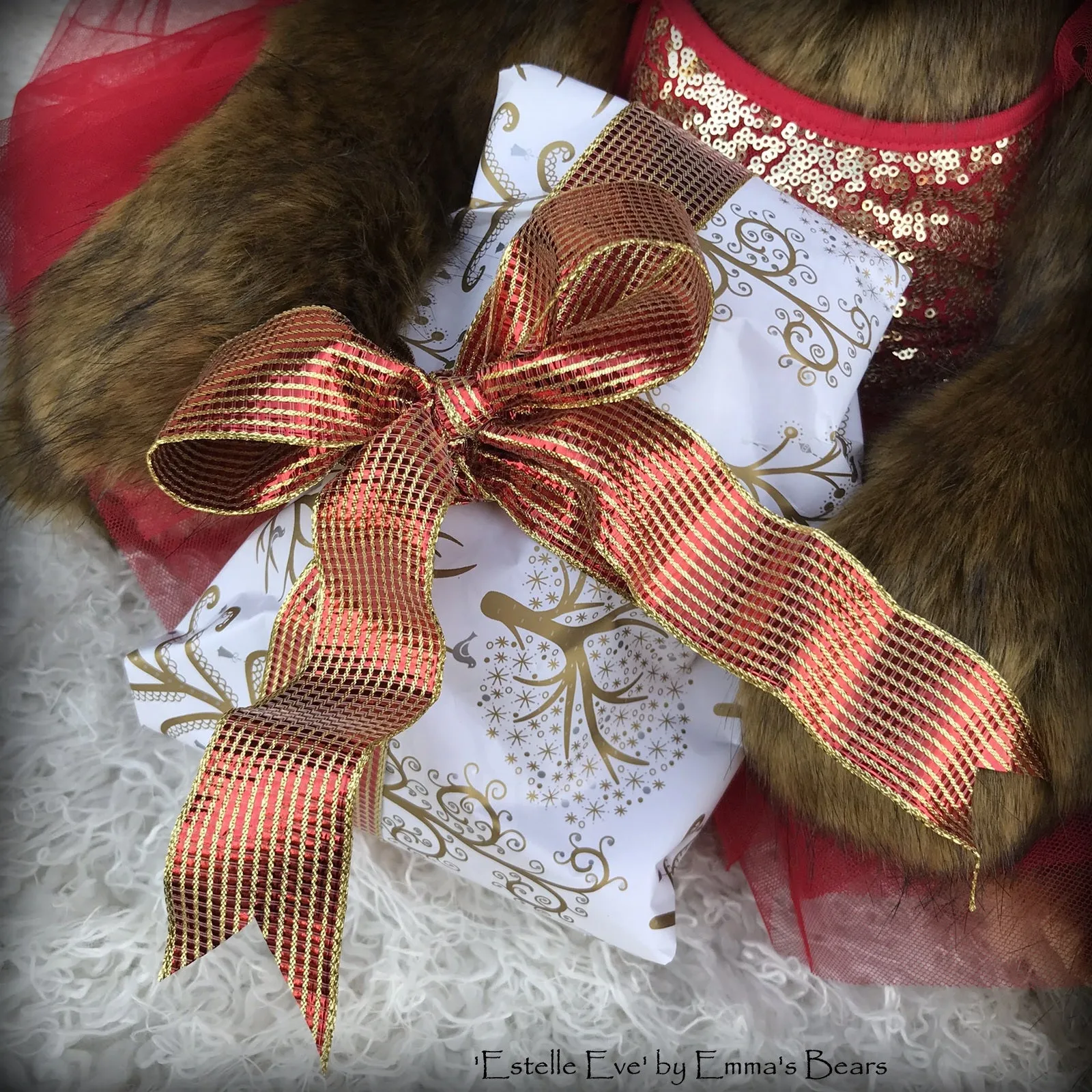 Estelle Eve - 25" Christmas 2018 Toddler Artist Bear by Emma's Bears - OOAK