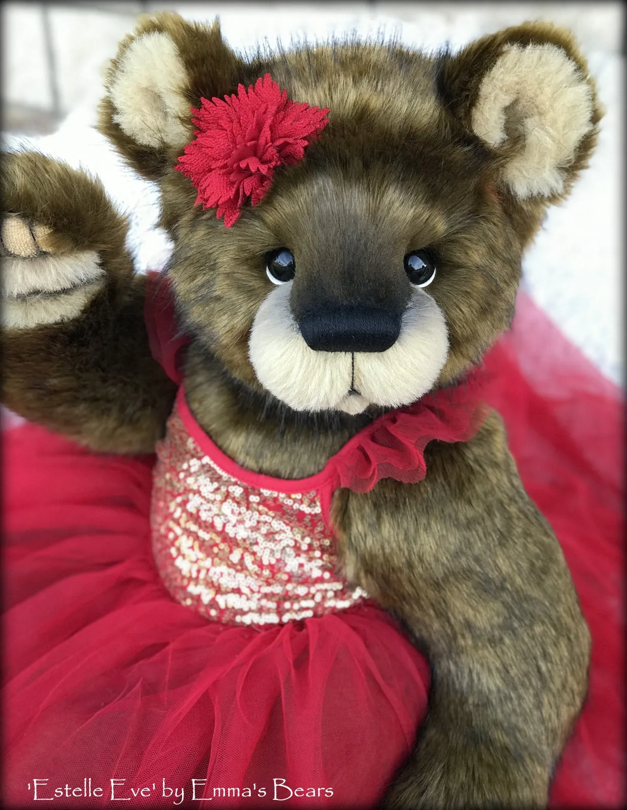 Estelle Eve - 25" Christmas 2018 Toddler Artist Bear by Emma's Bears - OOAK