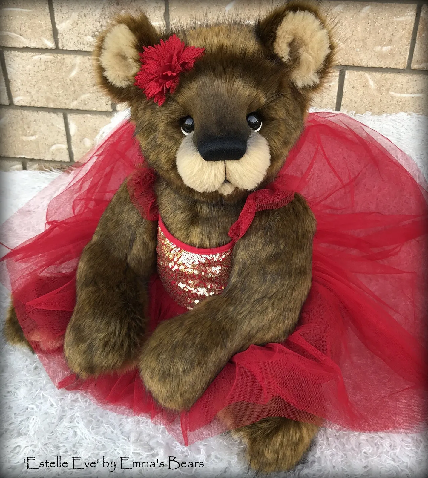 Estelle Eve - 25" Christmas 2018 Toddler Artist Bear by Emma's Bears - OOAK