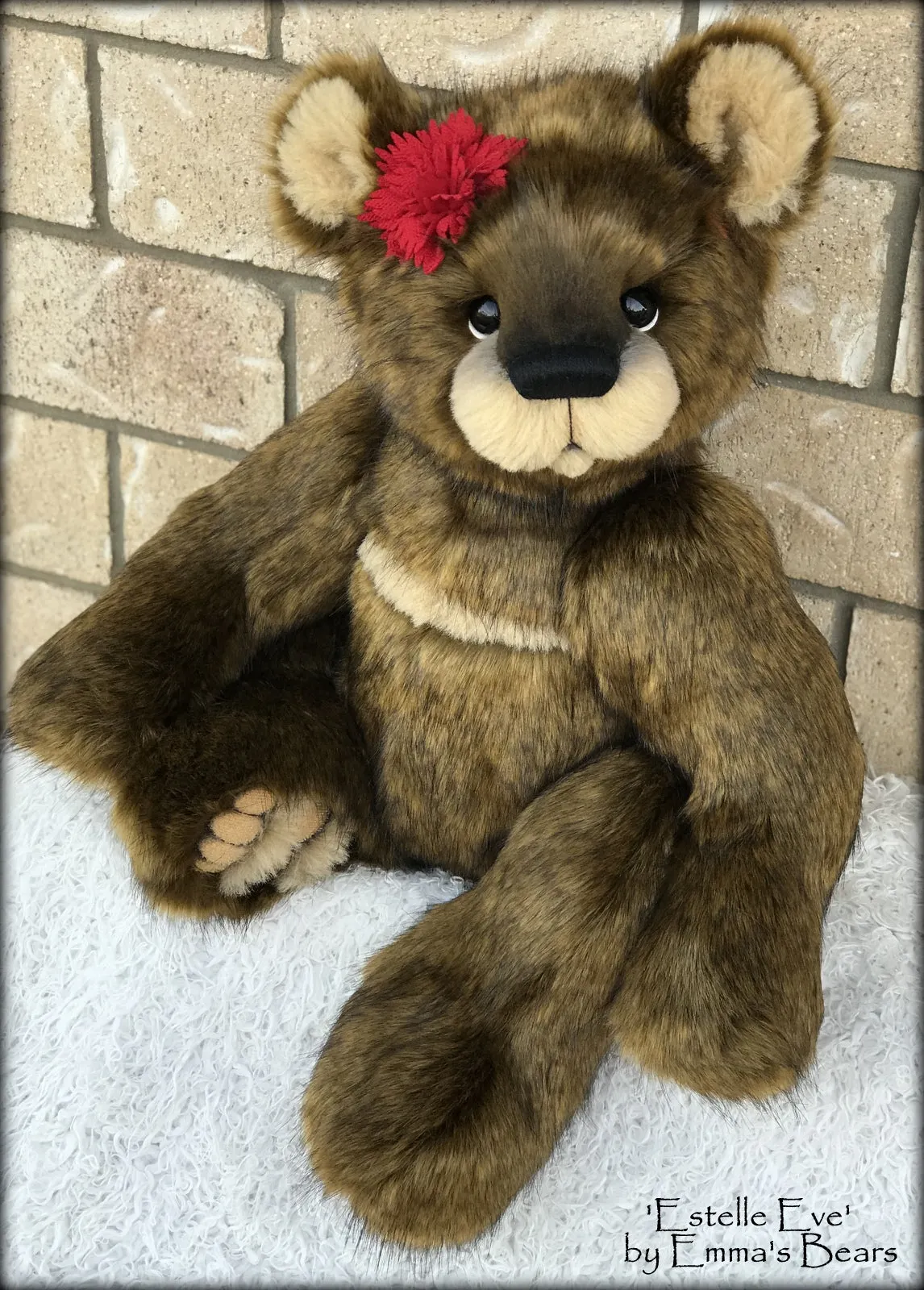 Estelle Eve - 25" Christmas 2018 Toddler Artist Bear by Emma's Bears - OOAK