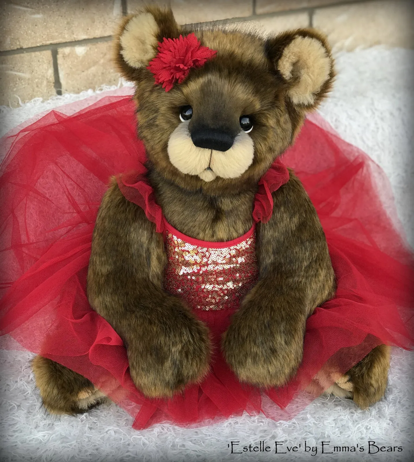 Estelle Eve - 25" Christmas 2018 Toddler Artist Bear by Emma's Bears - OOAK