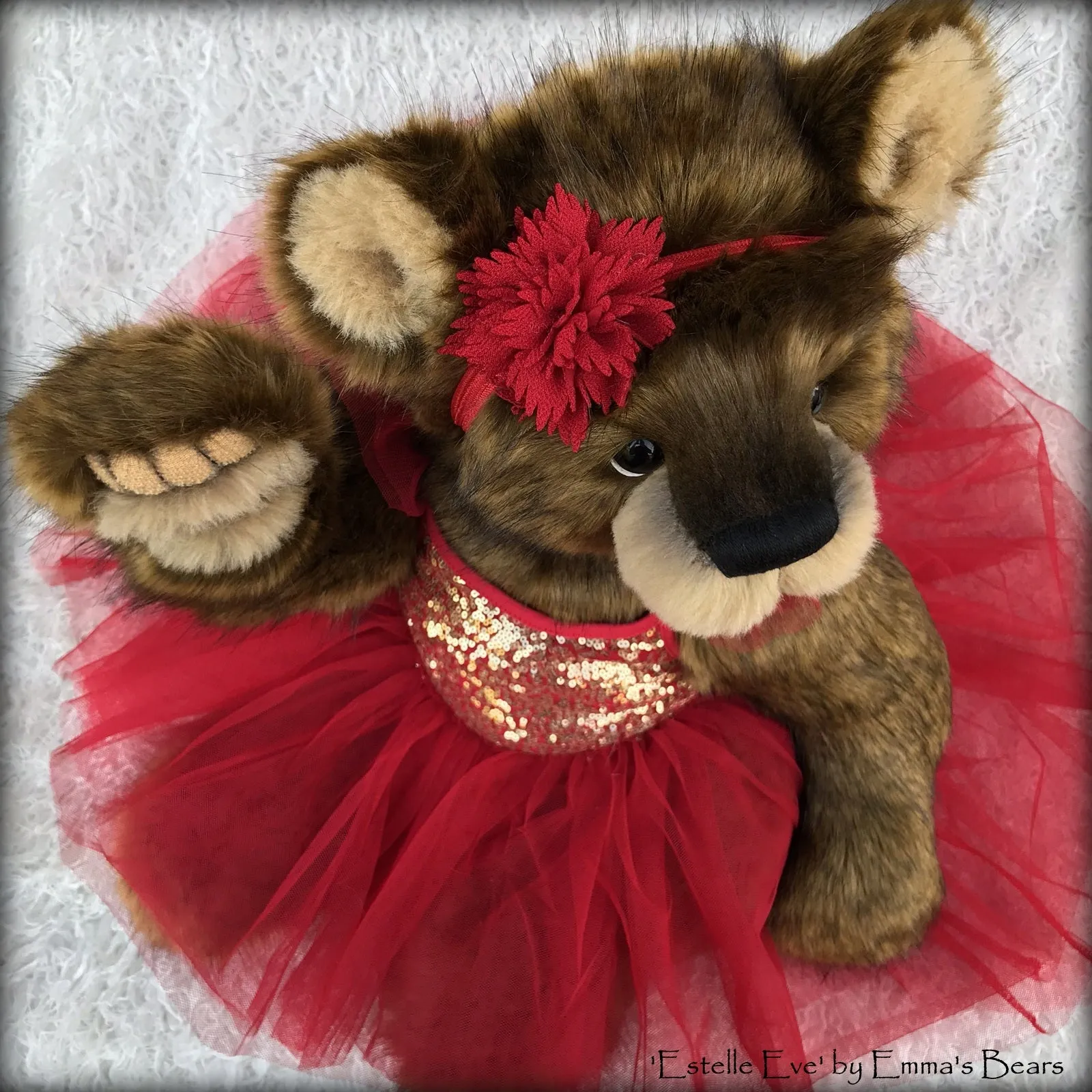Estelle Eve - 25" Christmas 2018 Toddler Artist Bear by Emma's Bears - OOAK