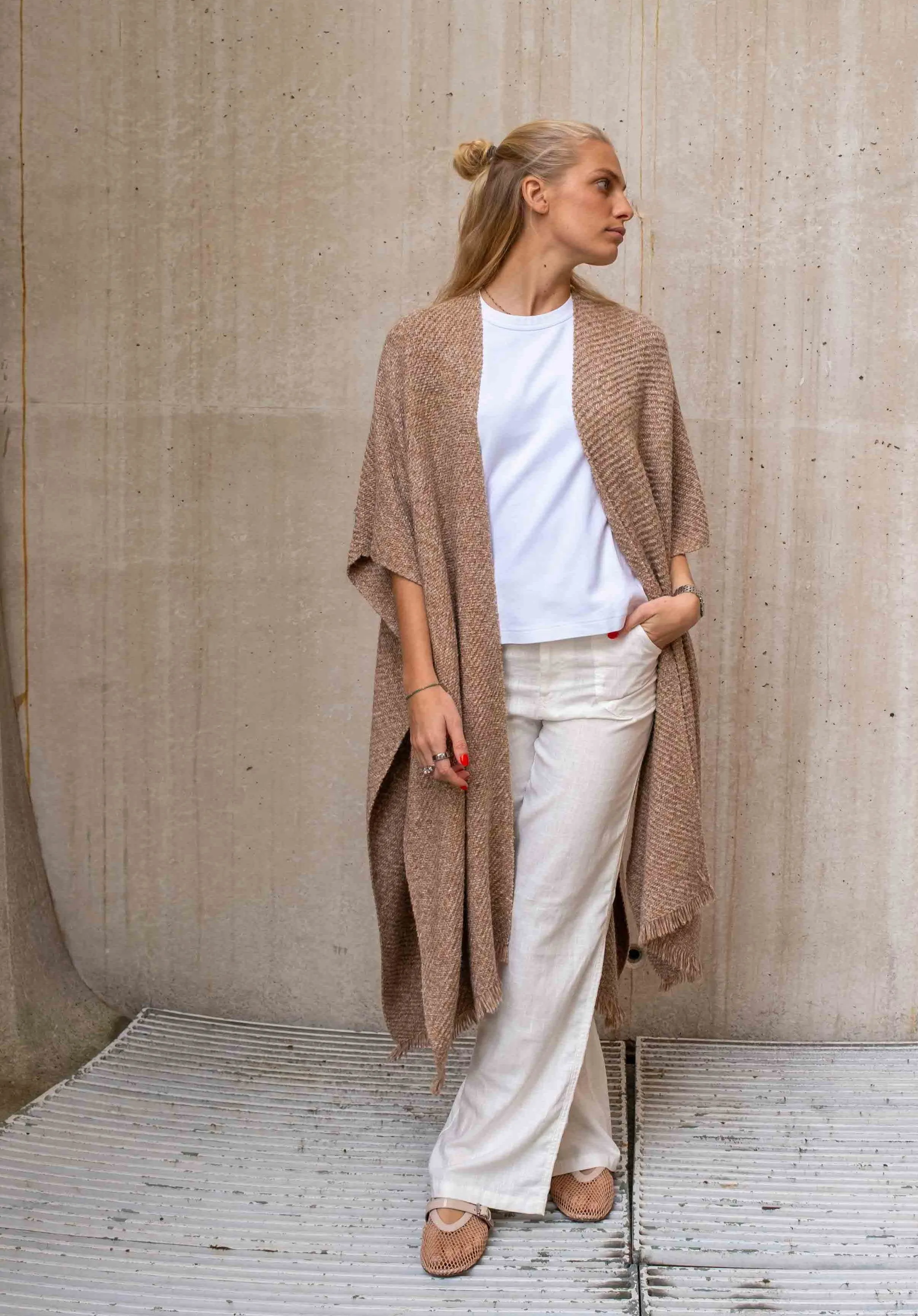 Extra Long Kaftan Hermina ECO, Toast