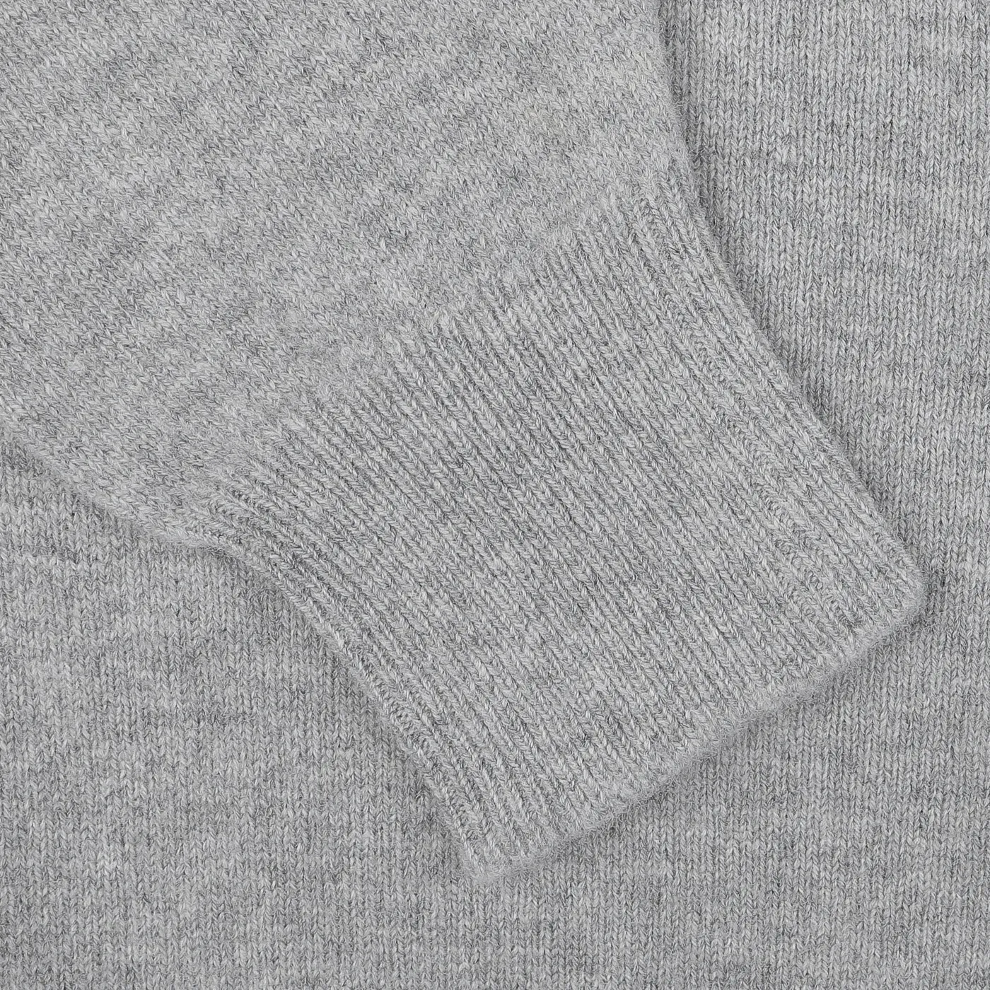 Flannel Grey Lambswool Saddle Shoulder Cardigan
