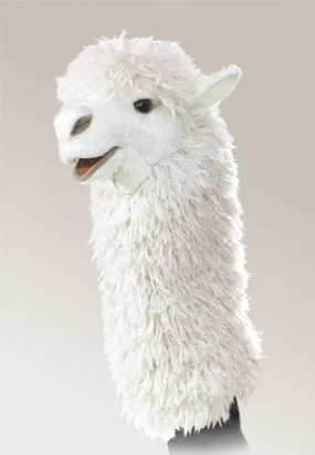 Folkmanis Mini Alpaca Stage Puppet