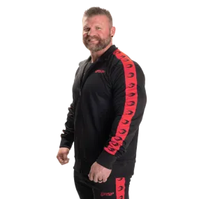 GASP Track Suit Jacket - Black/Red