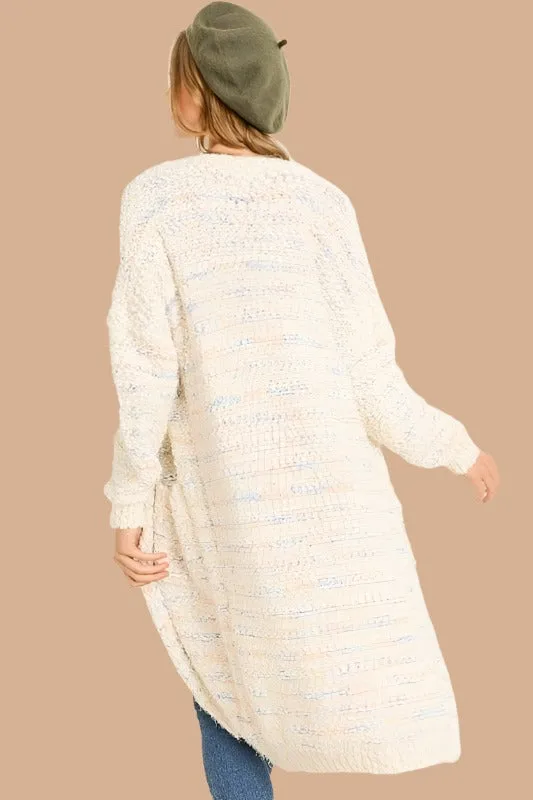 Gilli Soft as Petals Chenille Cardigan Sweater