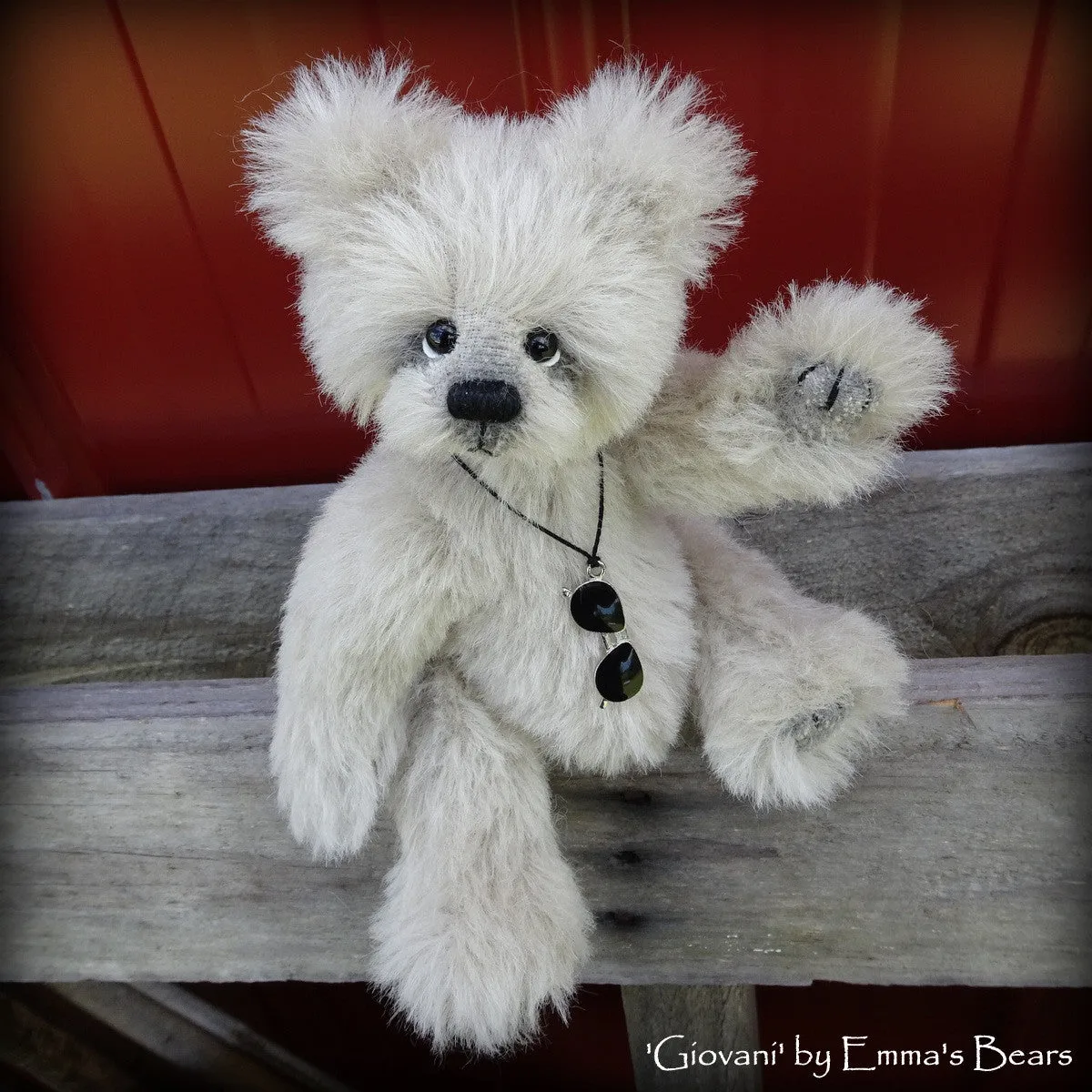 Giovani - 8in alpaca Artist Bear by Emmas Bears